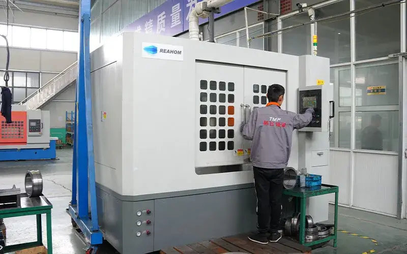 CNC machine operating area