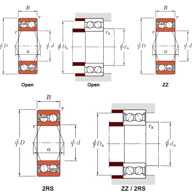 Angular contact ball bearingsStainless Steel Bearings